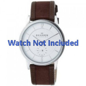 Pasek do zegarka Skagen 450LSLW / H450LSLW / 445LSLW Skórzany Brązowy 20mm